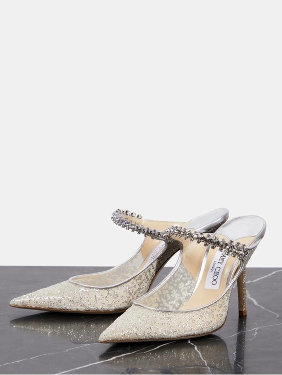 Jimmy Choo Shoes - Jimmy Choo Tulle Glitter Bing Heels